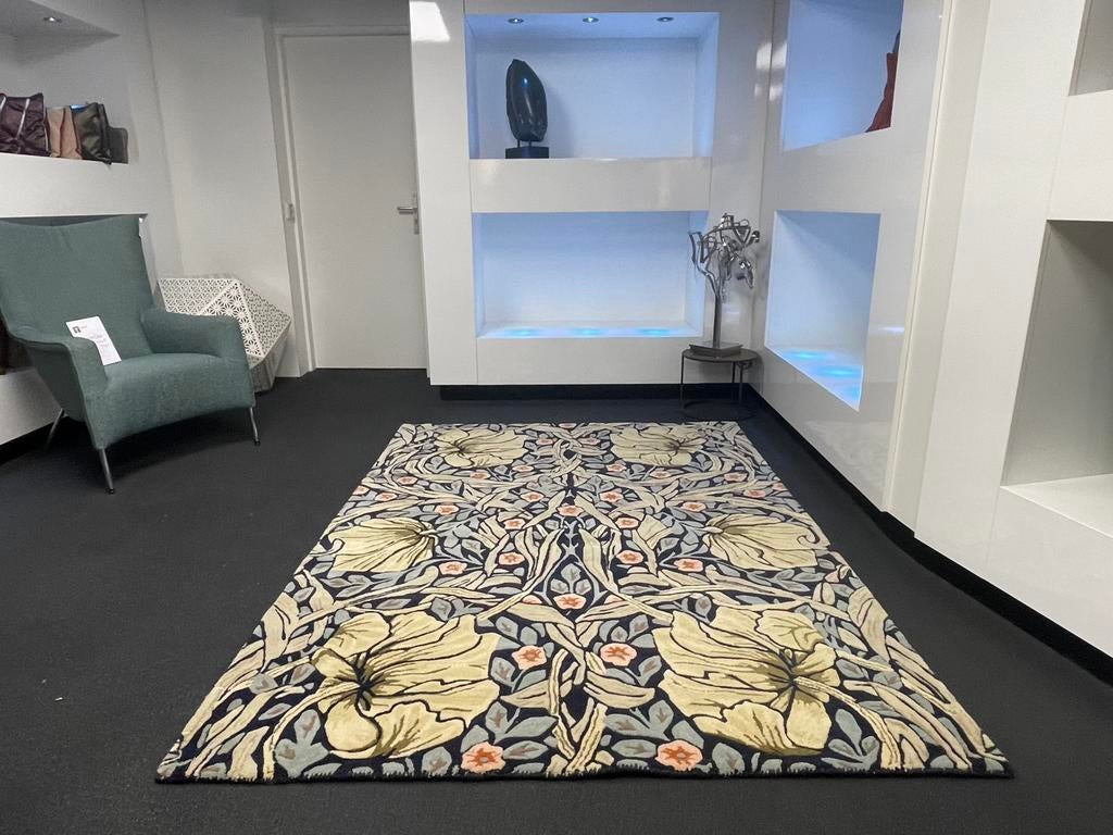 Brink en Campman Morris & Co Pimpernel Indigo tapijt, Huis en Inrichting, Stoffering | Tapijten en Kleden, Ophalen, Nieuw, Rechthoekig