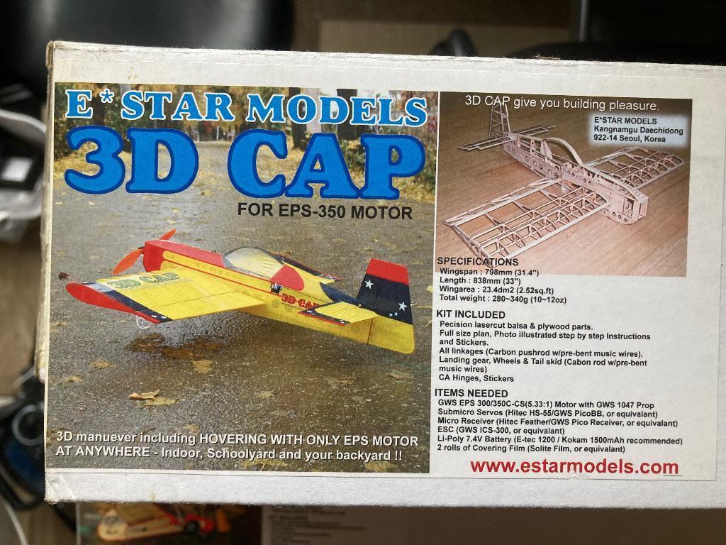 RC modelvliegtuig balsa kit - CAP 3D, Ophalen of Verzenden, Nieuw, Elektro