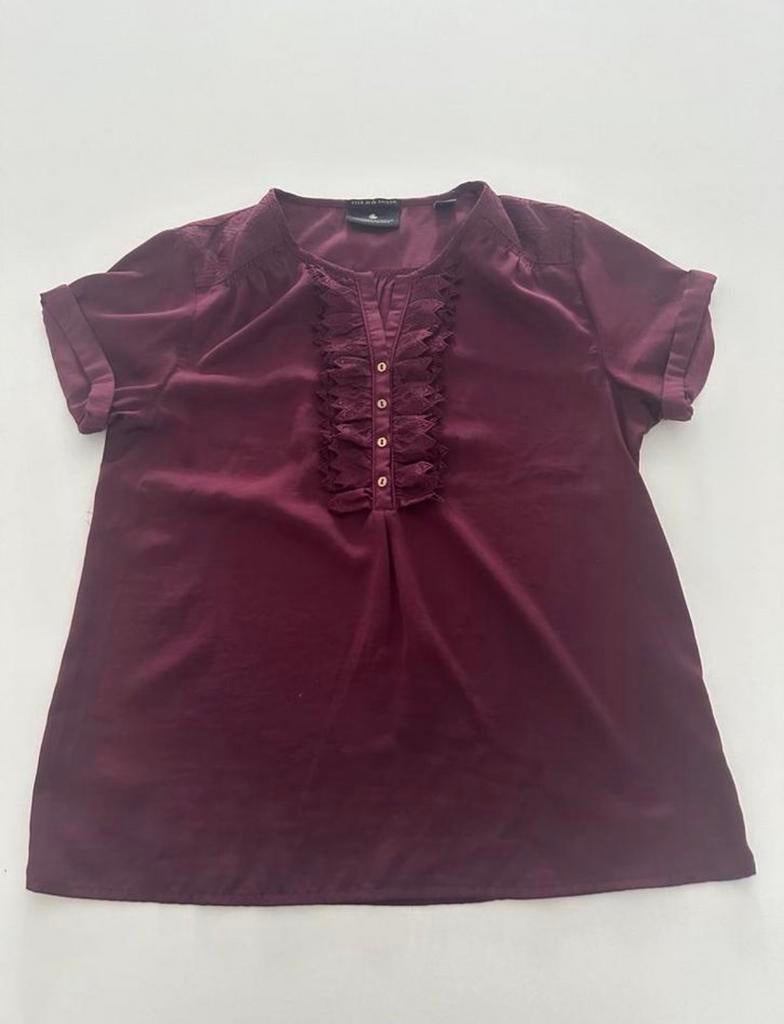 Maison Scotch Blouse -, Paars, Ophalen of Verzenden, Zo goed als nieuw, Korte mouw
