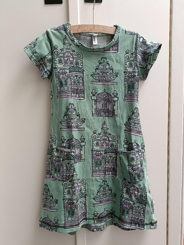 Leuk jurkje met bouwwerken Maxomorra 98, Gebruikt, Meisje, Ophalen of Verzenden, Maxomorra