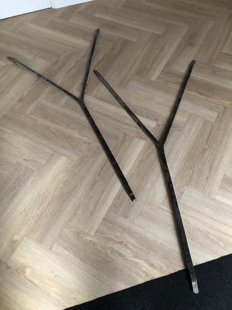 Smeedijzer decoratief muuranker 2stuks, Doe-het-zelf en Verbouw, IJzerwaren en Bevestigingsmiddelen, Ophalen, Gebruikt, 100 tot 250 mm