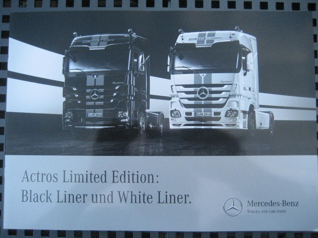 Mercedes-Benz Actros Black Liner + White Liner (2010), Ophalen of Verzenden, Nieuw, Mercedes