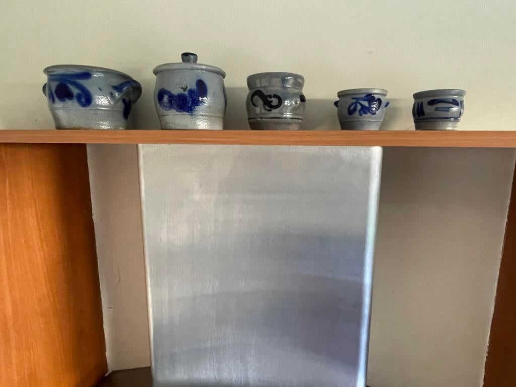 5 kleine Keulse potjes, Antiek en Kunst, Ophalen of Verzenden