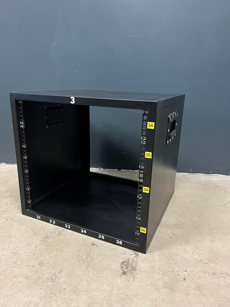 19" inch stolp flightcase zwart, Ophalen, Gebruikt, Speaker of Versterker, Flightcase