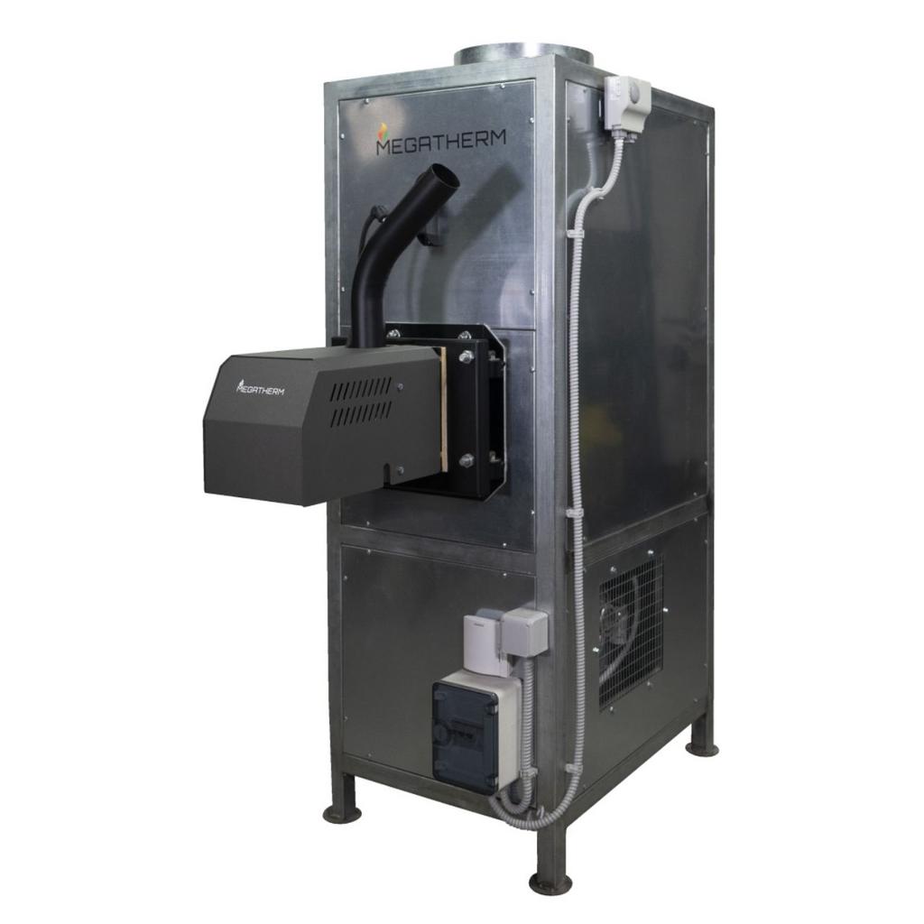 Notos Pelletkachel op Lucht , plug and play 35 tot 250kw, Ophalen of Verzenden