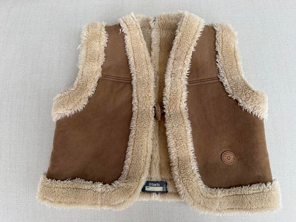 Bruine teddy gilet maat 128-140 Barts!, Ophalen of Verzenden, Zo goed als nieuw