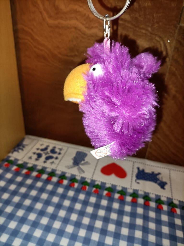Croky sleutelhanger knuffeltje paars 9 cm, Ophalen of Verzenden, Zo goed als nieuw