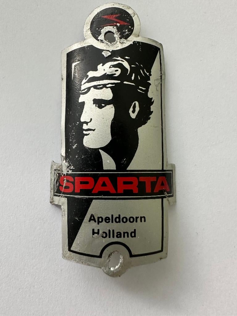 Sparta Apeldoorn Holland balhoofdplaatje. Balhoofd plaatje., Ophalen of Verzenden, Gebruikt, Overige typen