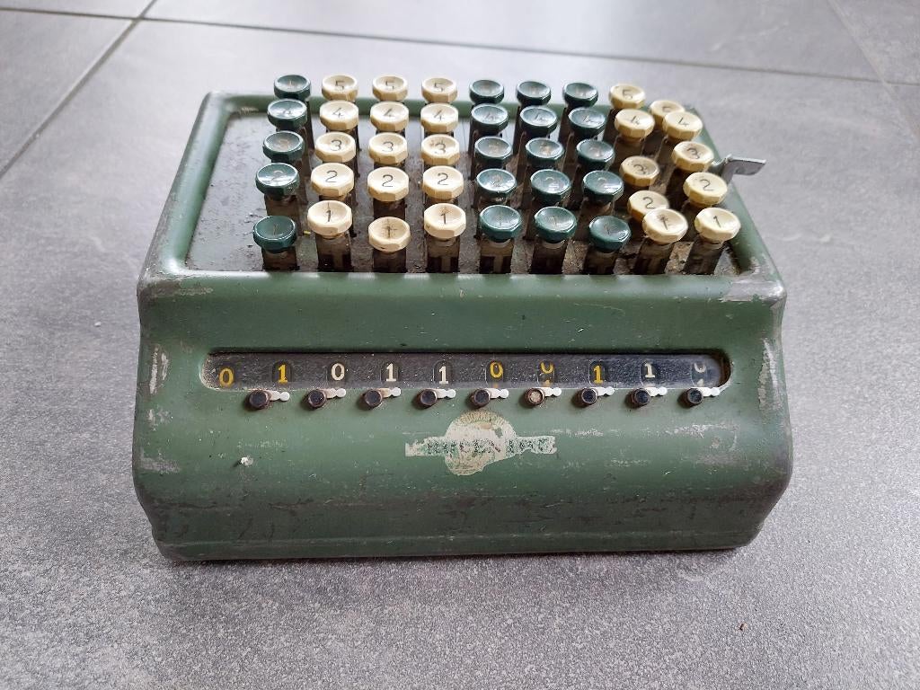 vintage bell punch telegrafie machine telmachine, Antiek en Kunst, Ophalen of Verzenden