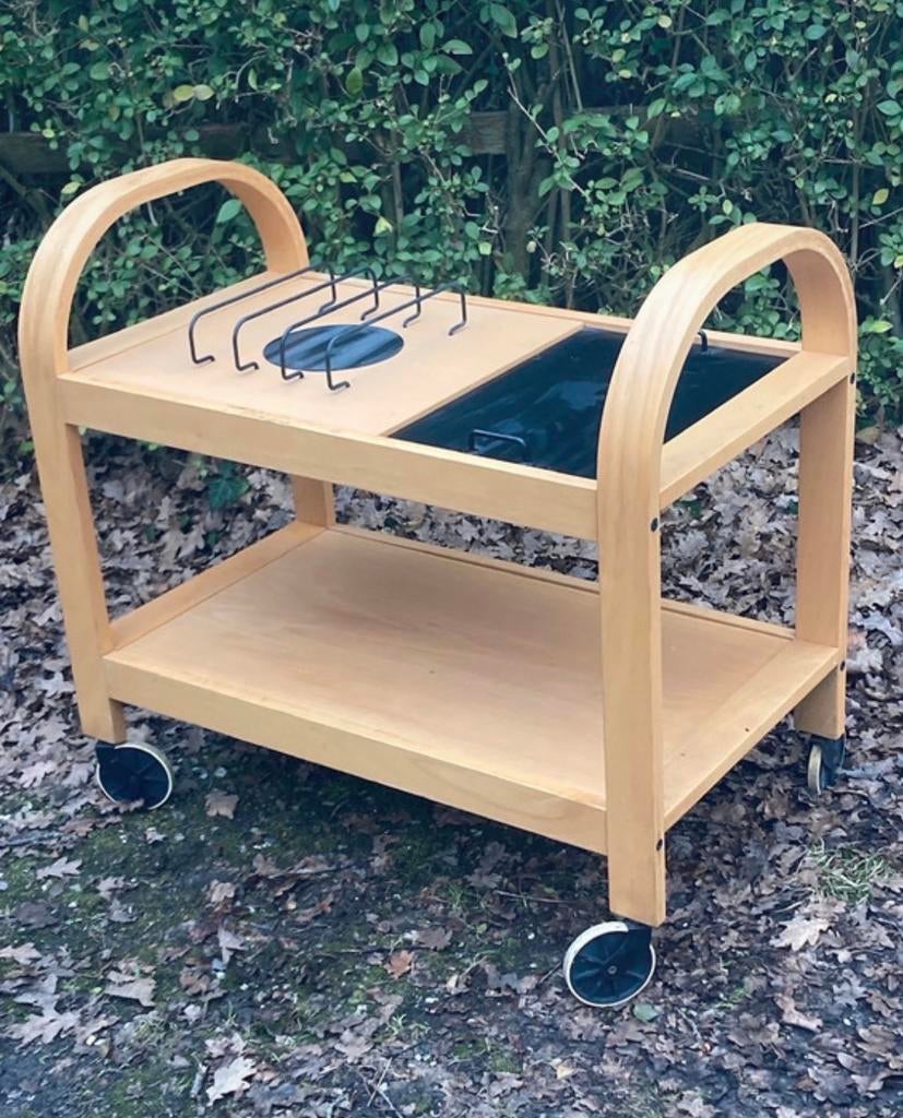 Vintage Serveerwagen/Bijzettafel - Scandinavisch Design, Ophalen, Gebruikt
