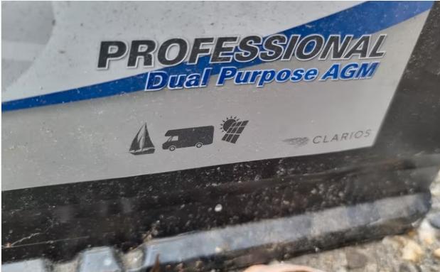 Camper accu Vart professional AGM boot caravan etc, Ophalen, Gebruikt
