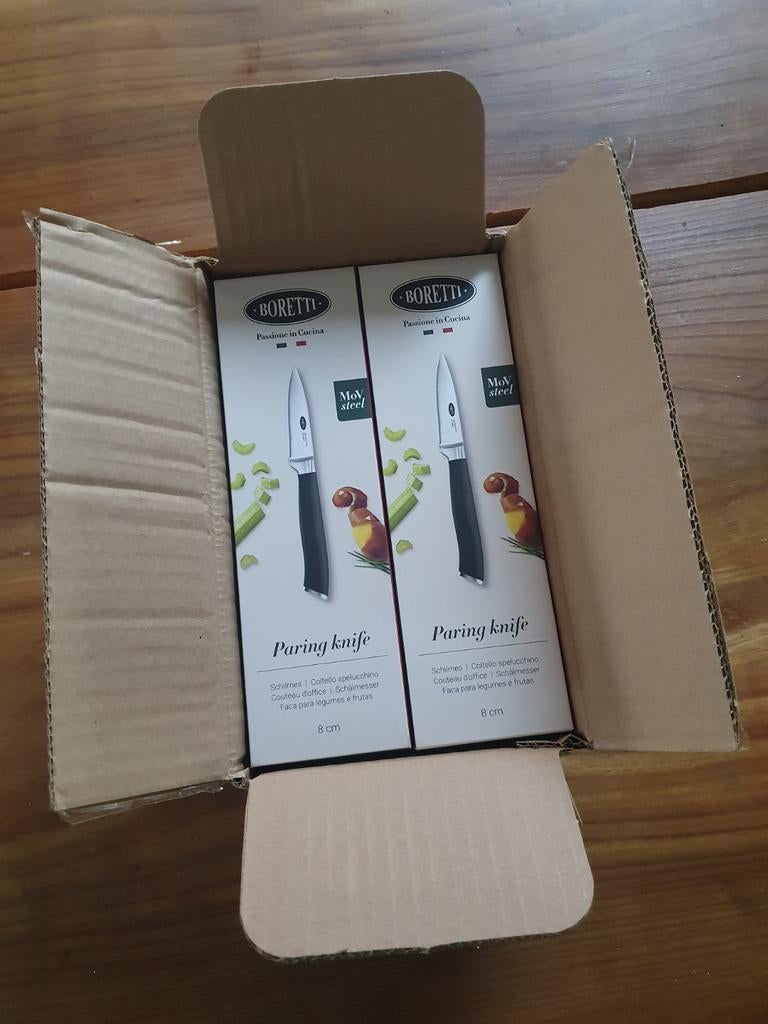 Boretti Schilmes - Nieuw in doos (6 stuks), Huis en Inrichting, Keuken | Bestek, Nieuw, Ophalen of Verzenden, Rvs of Chroom, Vaatwasserbestendig