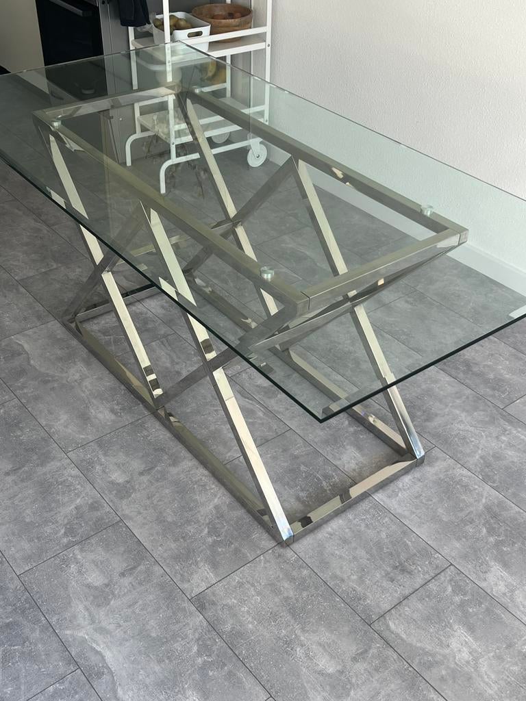 Eric kuster salontafel en eettafel, Huis en Inrichting, Tafels | Salontafels, Ophalen, 50 tot 100 cm, Zo goed als nieuw, 150 tot 200 cm