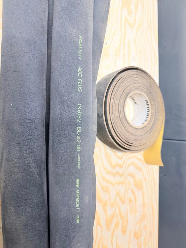 Armacell Armaflex 13x032 isolatie 8m + plakband, Overige materialen, Zo goed als nieuw, Minder dan 5 m², Ophalen