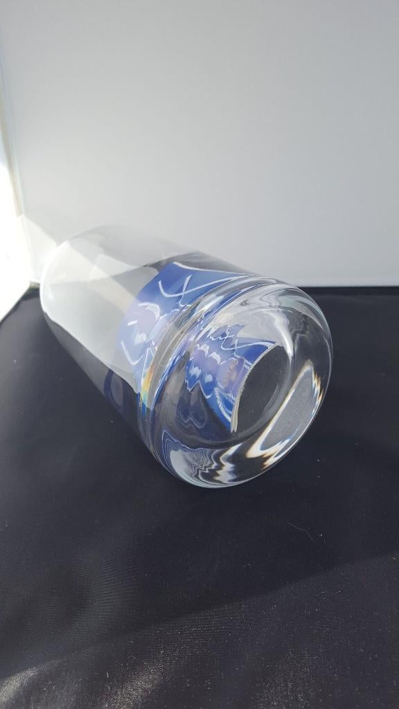 Decanteer karaf Bohemia glas, puntgaaf! 30cm hoog. K4, Ophalen of Verzenden