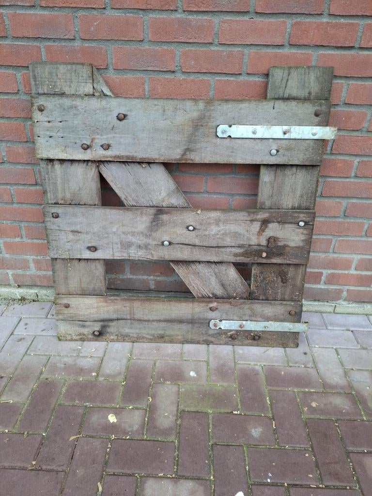 Hardhouten looppoort, Ophalen of Verzenden, Hout, Minder dan 3 meter, 1 tot 2 meter
