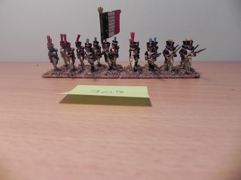 Slag bij waterloo, infanterie frankrijk(309)25 mm,tin, Hobby en Vrije tijd, Modelbouw | Figuren en Diorama's, Ophalen of Verzenden