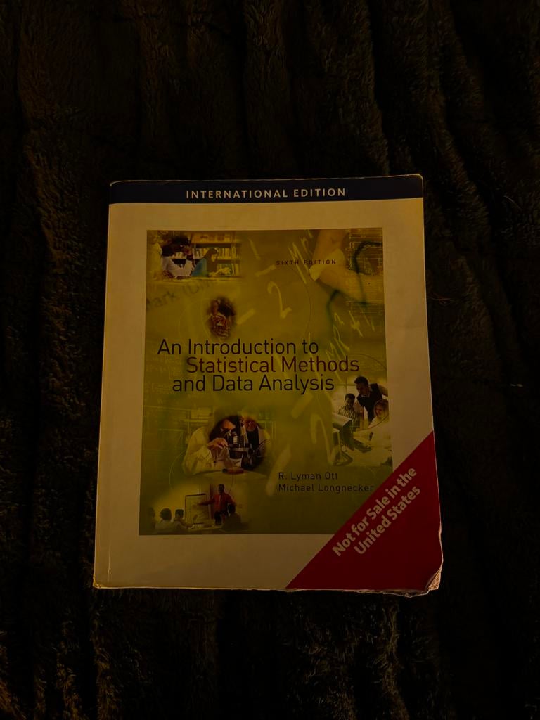 An introduction to Statistical Methods and Data Analysis, Ophalen of Verzenden, Beta, Zo goed als nieuw, WO