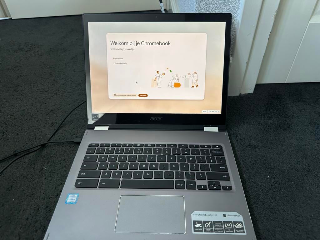 Acer Spin 13 Chromebook, Gebruikt, 13 inch, 8 GB, Touchscreen