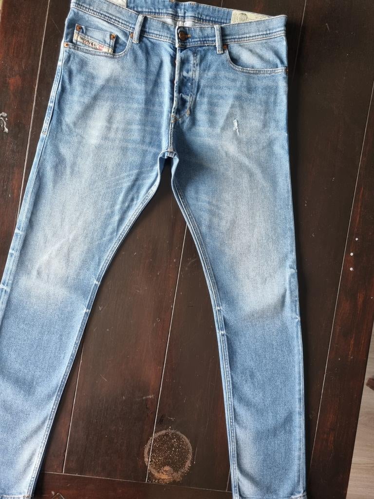 ZGAN DIESEL TEPPHAR SLIM CARROT STRETCH JEANS SIZE 34/32, Ophalen of Verzenden, Zo goed als nieuw, Blauw, W33 - W34 (confectie 48/50)