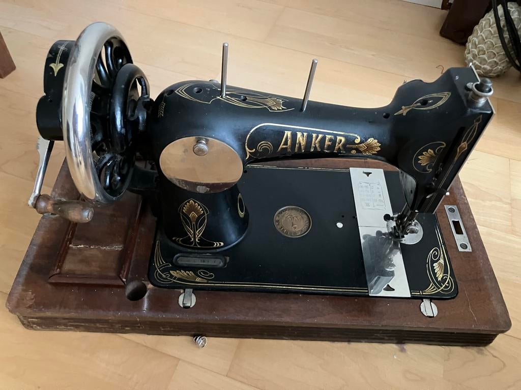 Werkende Ouderwetse Anker Handnaaimachine, Antiek en Kunst, Ophalen of Verzenden