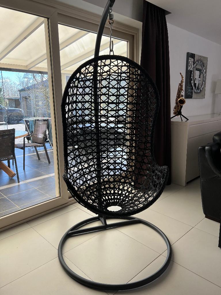 Bois le Duc hangstoel / schommelstoel met standaard, Ophalen, Gebruikt