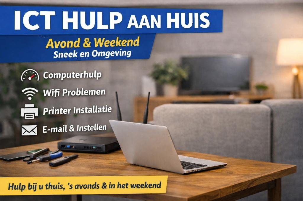 Computerhulp aan huis Sneek – avond & weekend, Computers en Software, Overige Computers en Software, Ophalen
