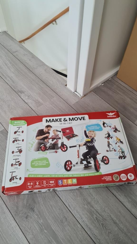 Compleet Bouwkit Infento Driewieler - Modulair bouwplezier, Ophalen of Verzenden, Gebruikt, Infento