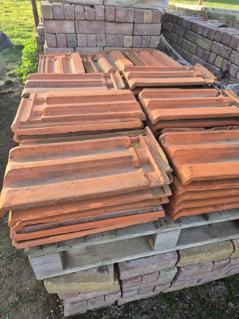 Mulder dakpannen, Doe-het-zelf en Verbouw, Dakpannen en Dakbedekking, Ophalen, Gebruikt, Steen of Klei, 15 m² of meer