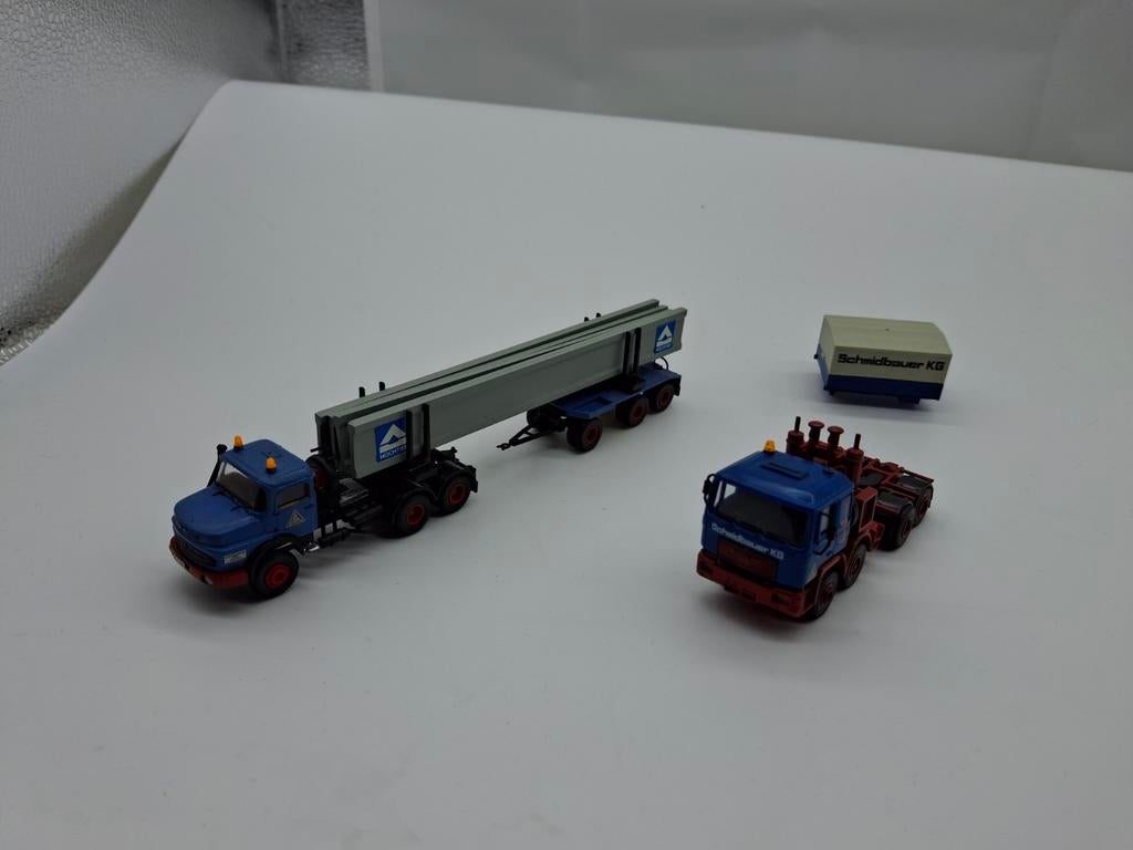 Mercedes en MAN 1:87 h0, Ophalen of Verzenden, Gebruikt, Bus of Vrachtwagen, Overige merken