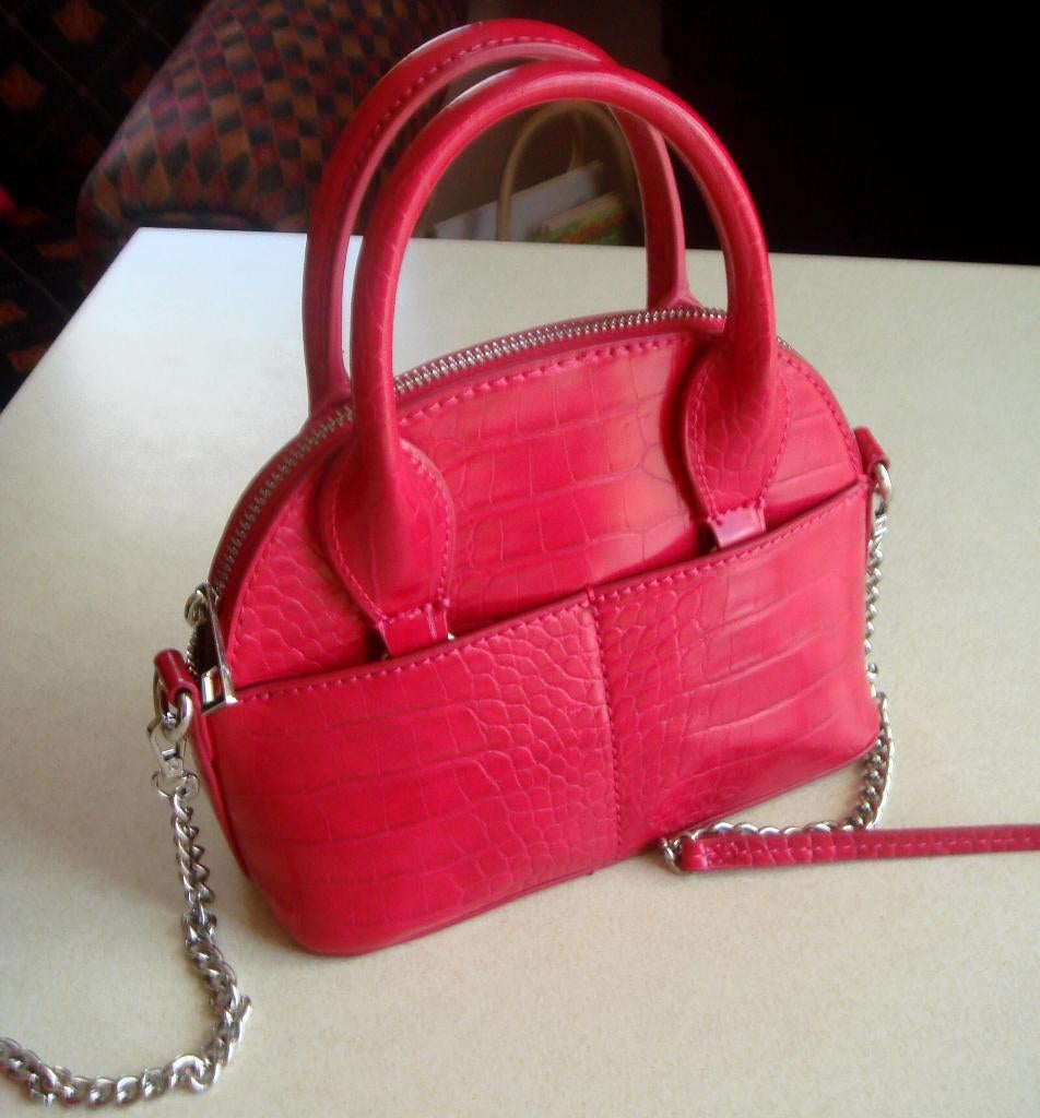 felroze tasje schoudertasje € 4,50, Ophalen of Verzenden, Zo goed als nieuw