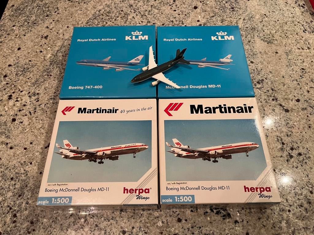 Herpa Wings 1/500 Old Generation 5x Zie beschrijving!, Verzenden, Gebruikt, Schaalmodel