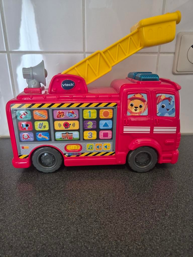 Vtech brandweerwagen, Ophalen, Zo goed als nieuw, 6 maanden tot 2 jaar