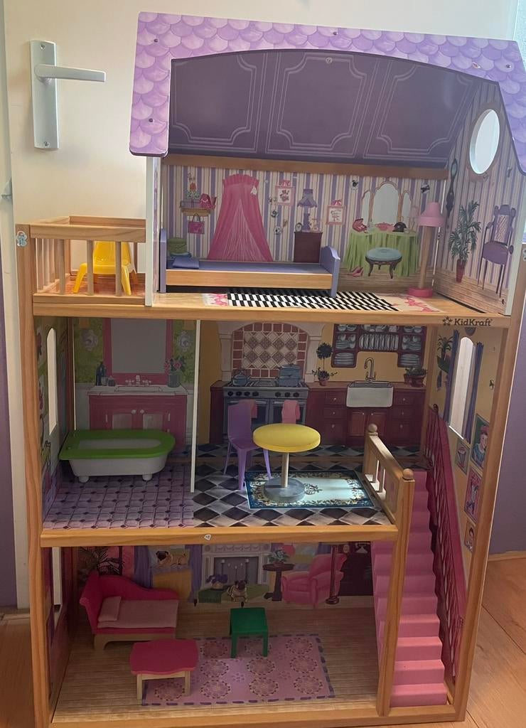 Kidkraft poppenhuis, Ophalen of Verzenden, Gebruikt, Poppenhuis
