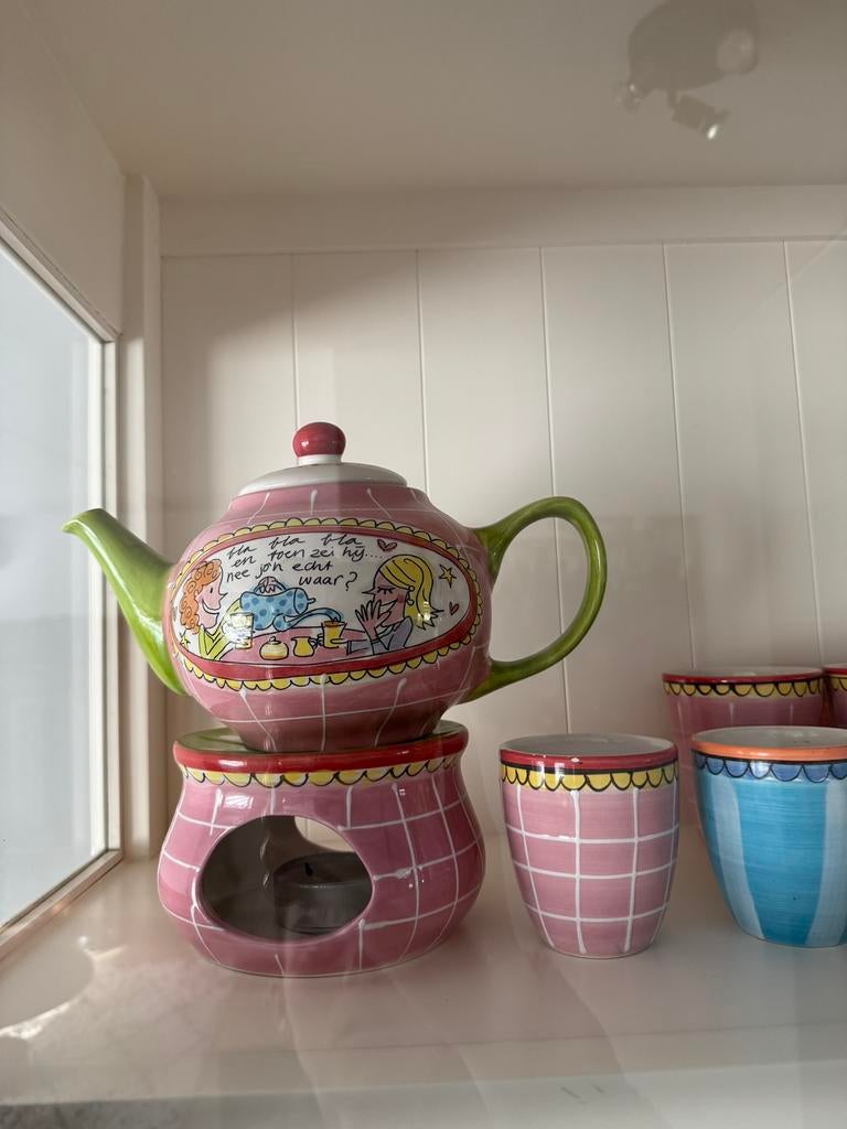 Blond Amsterdam Theepot Mokken Suikerpot Pot, Ophalen of Verzenden