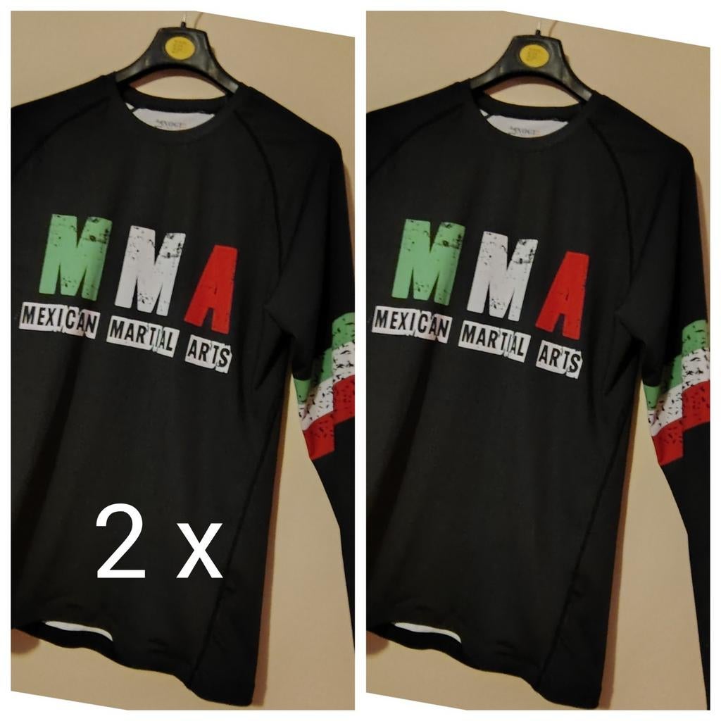 2x MMA Grappling Sportshirts Mexican Martial Arts XXL, Zwart, Mexican Martial Arts, Vechtsport, Nieuw