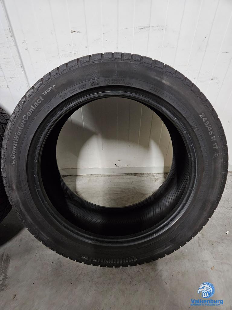 6-7mm! Winterbanden 245/45R17 Continental ContiWinterContact, Auto-onderdelen, Banden en Velgen, -, -, 17 inch, Band(en)