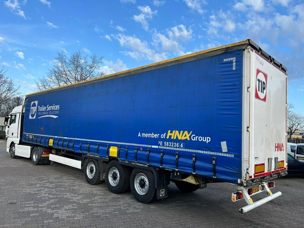 Tautliner / Huiftrailer te huur! €200/week!, Automaat, Euro 6, Blauw, 410 pk