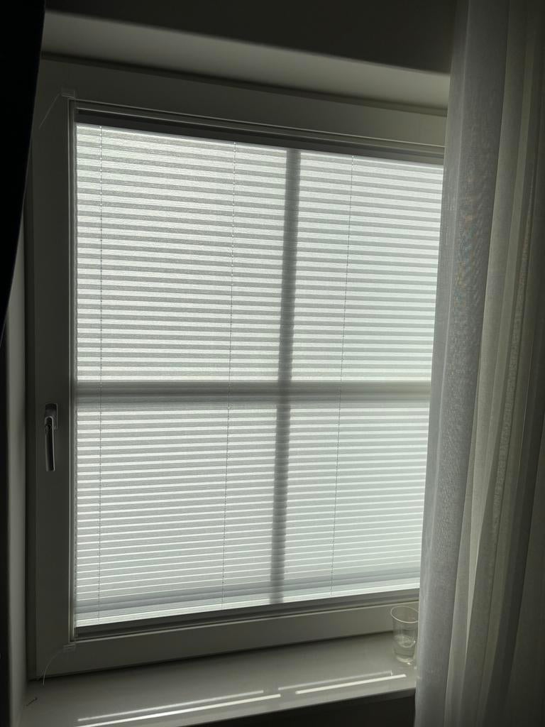 Plisse gordijn, Huis en Inrichting, Stoffering | Gordijnen en Lamellen, Zo goed als nieuw, 200 cm of meer, Ophalen of Verzenden