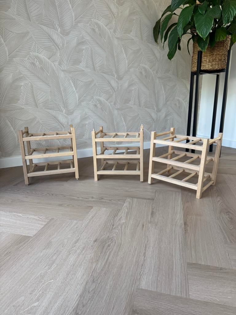 Wijnrek IKEA Hutten, Gebruikt, 50 tot 75 cm, Ophalen of Verzenden, 25 flessen of meer