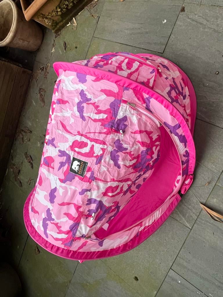 Deryan Peuter Tent - Roze Camouflage, Ophalen, Gebruikt, Tot en met 2