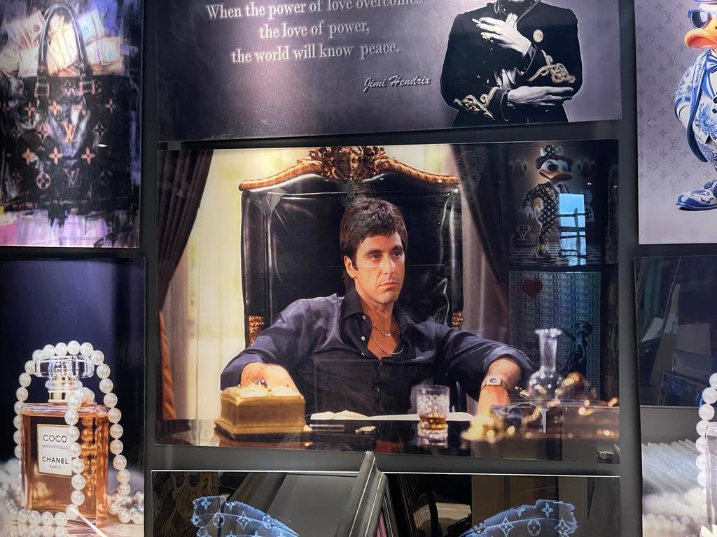 Scarface Al Pacino Print - 120x80 cm, Antiek en Kunst, Ophalen of Verzenden