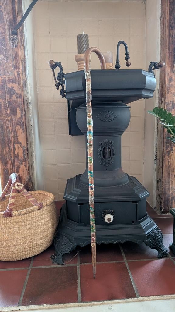 Wandelstok met schildjes, Antiek en Kunst, Antiek | Overige Antiek, Ophalen