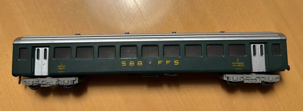 Fleischmann H0 rijtuig SBB, Hobby en Vrije tijd, Gebruikt, Gelijkstroom, Fleischmann, Wagon