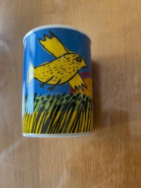 Koffie Kopje van Corneille - Vogel met ondergaande zon, Ophalen of Verzenden, Zo goed als nieuw, Overige stijlen, Kop(pen) en/of Schotel(s)