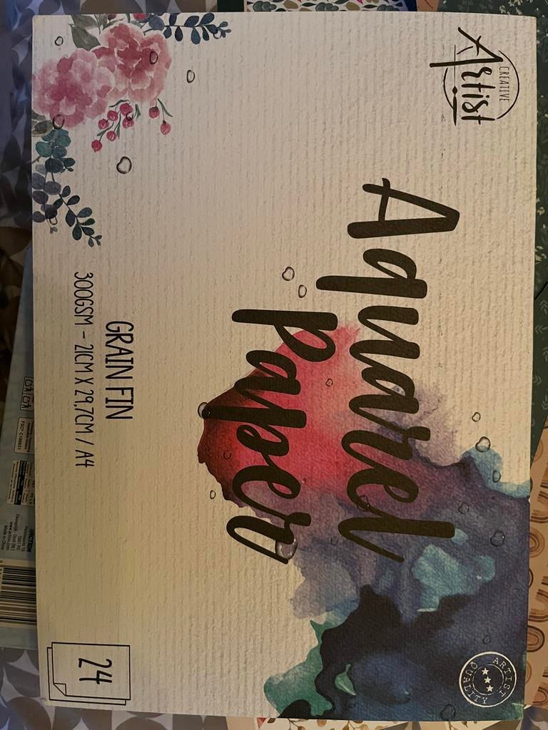 3x Aquarelpapier blokken A4 300GSM van Action - Nieuw, Ophalen of Verzenden, Nieuw, Papier, Schets- of Tekenboek