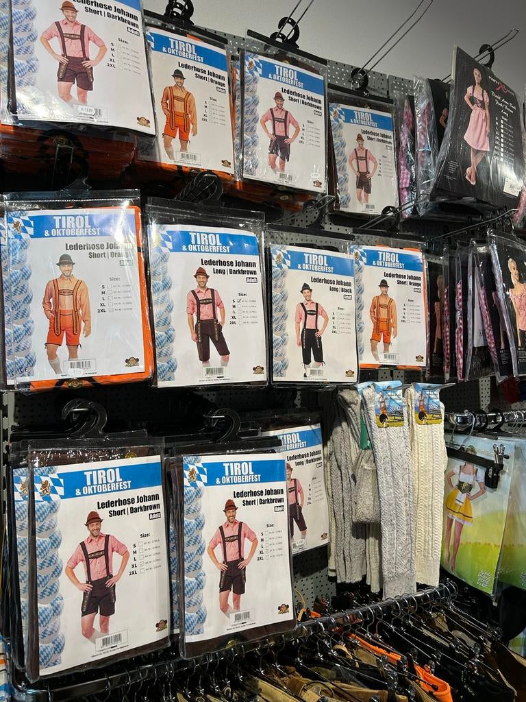 Oktoberfest Kleding: Lederhosen & Dirndls (Nieuw), Ophalen, Maat 46/48 (XL) of groter, Nieuw, Overige thema's