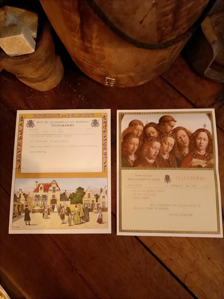 Oude brocante telegrammen
MOET WEG, Ophalen of Verzenden