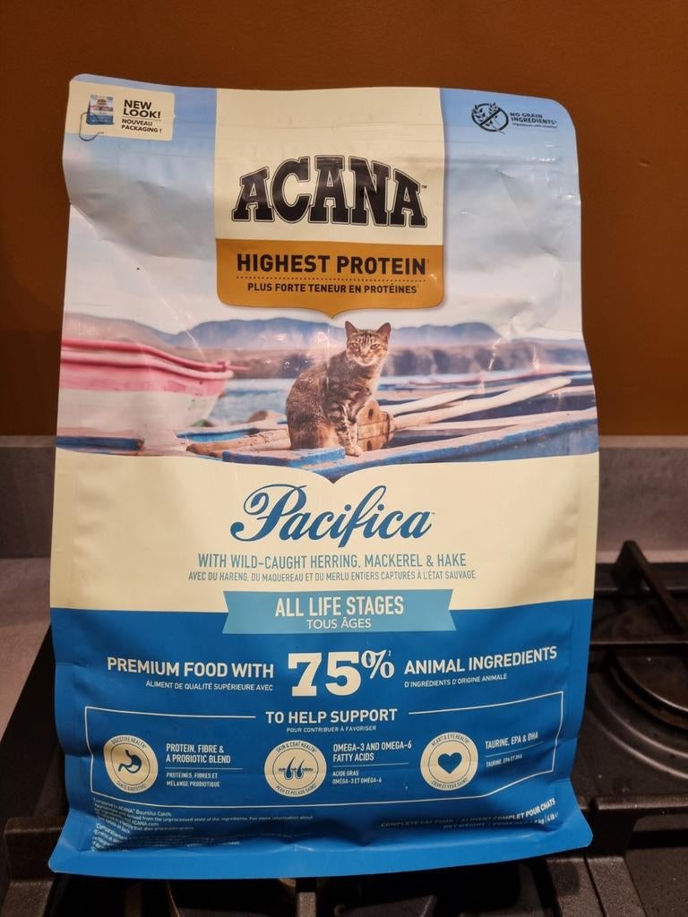 Premium kattenbrokjes van Acana Pacifica. Dichte zak., Dieren en Toebehoren, Dierenvoeding, Ophalen, Kat