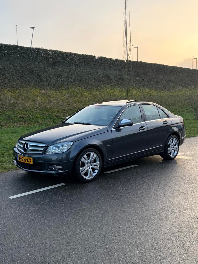 Mercedes-Benz C-Klasse 1.8 C200 Kompressor Sedan AUT 2008, Achterwielaandrijving, 1800 kg, Zwart, 4 cilinders